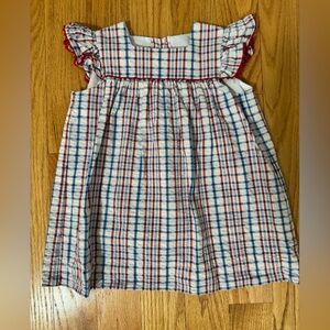 Red and Blue Plaid Dress TBBC 3T